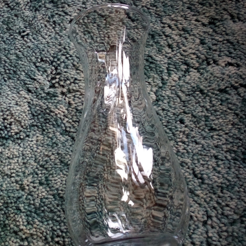 Clear Swirl Vase